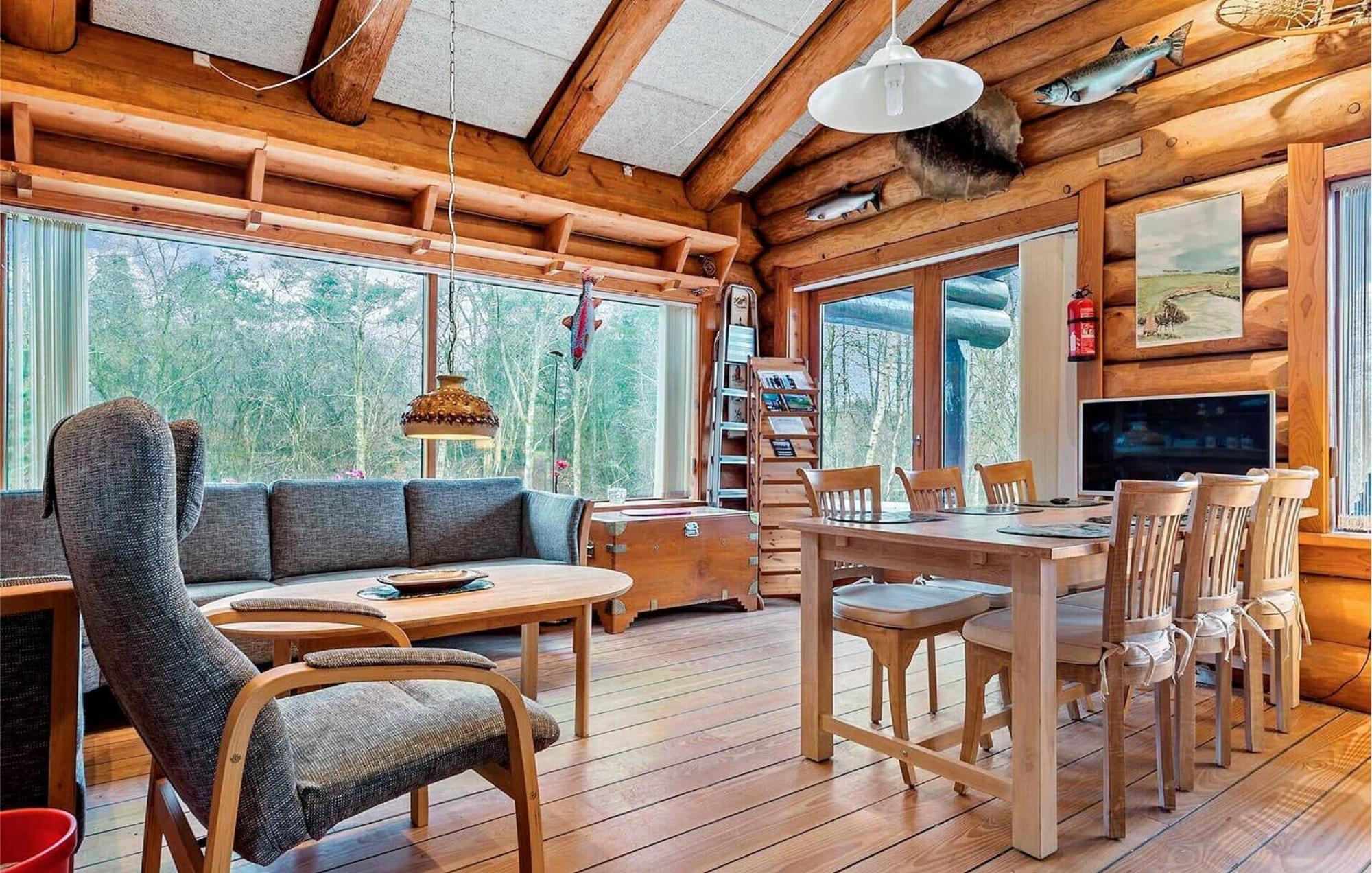 Cozy Home In Kibaek With Kitchen Exterior foto